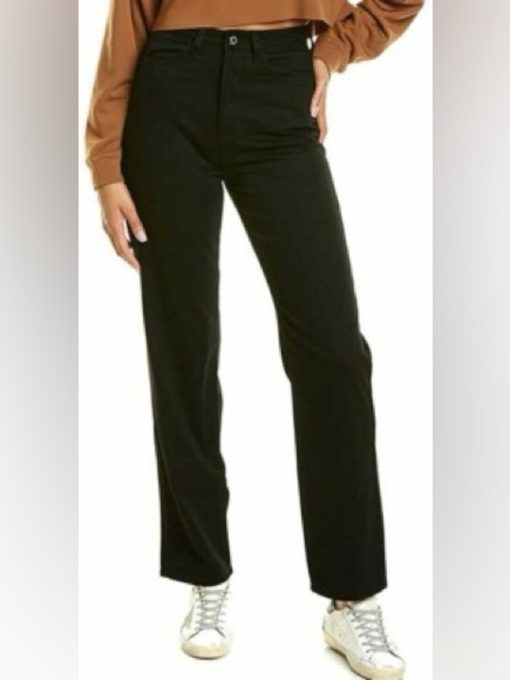 Weworewhat Mom Jean Rigid Denim In Jet Black